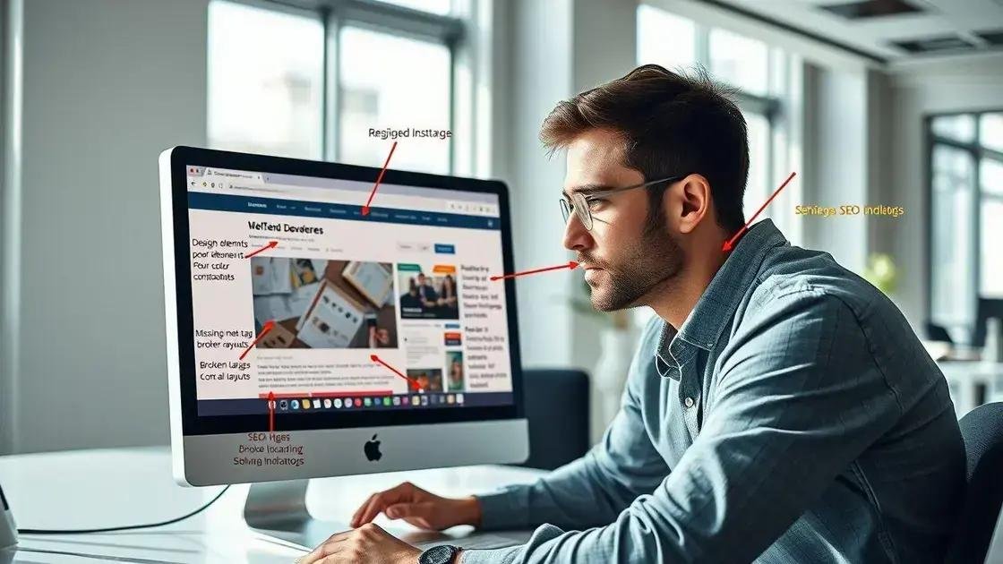 Erros comuns na criação de sites a evitar