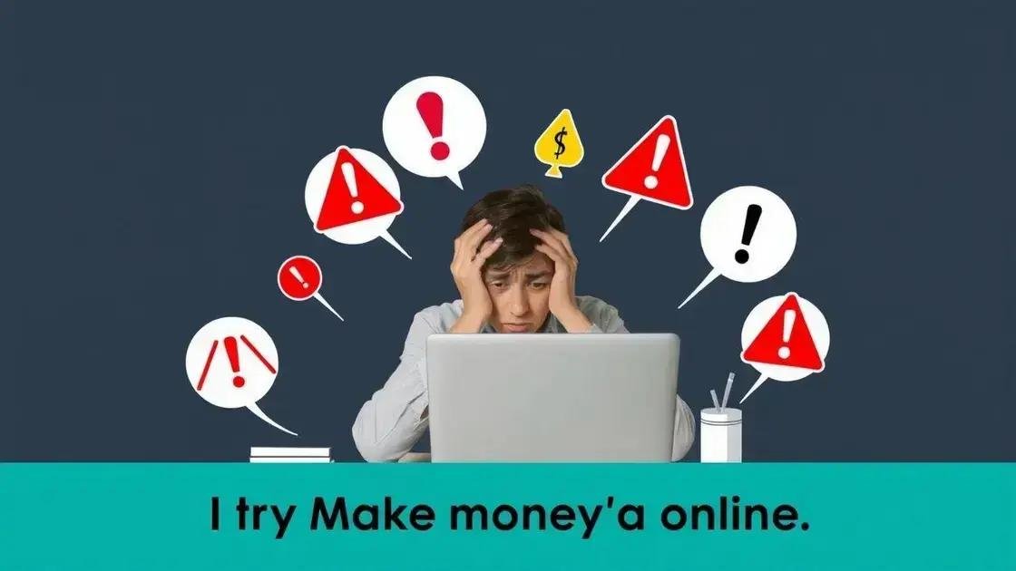 Erros comuns ao tentar ganhar dinheiro online Erros comuns ao tentar ganhar dinheiro online